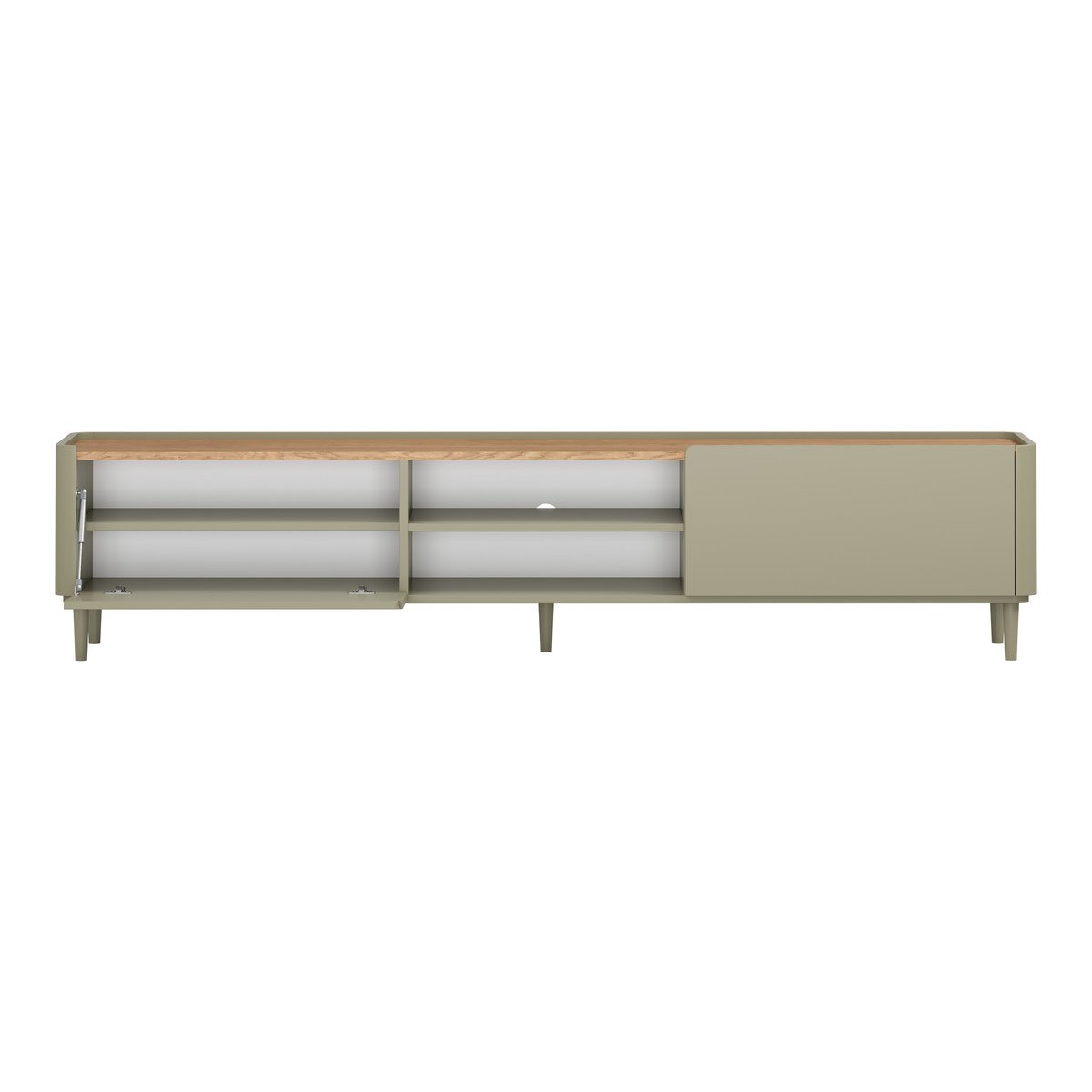 Meuble TV 220 cm , ANYA vert, BOBOCHIC