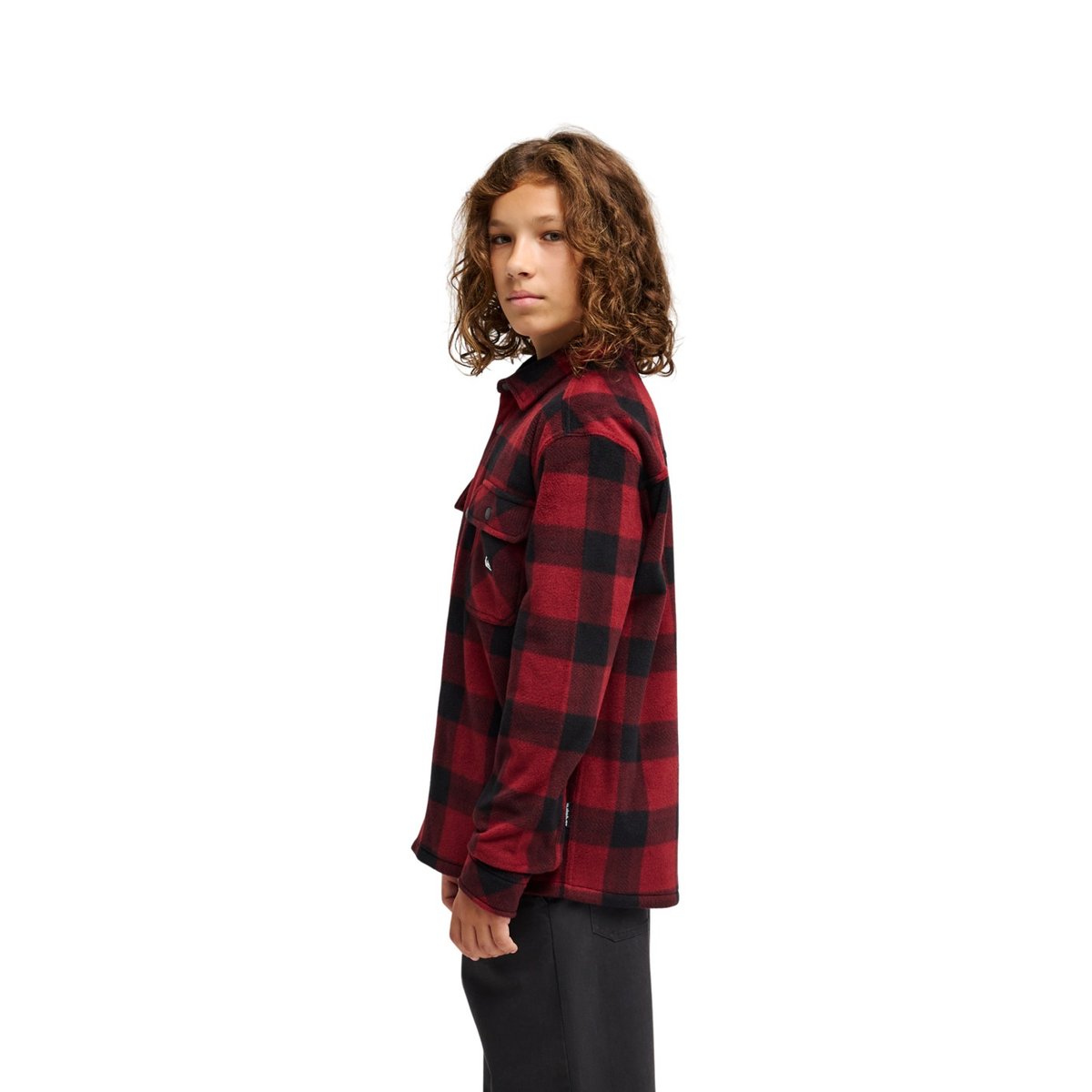 Chemise à carreaux manches longues VENTURE POLAR rouge venture polar oxblood, QUIKSILVER