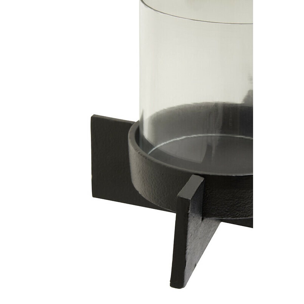 Small Matt Black Finish Candle Holder black, FIFTY FIVE SOUTH