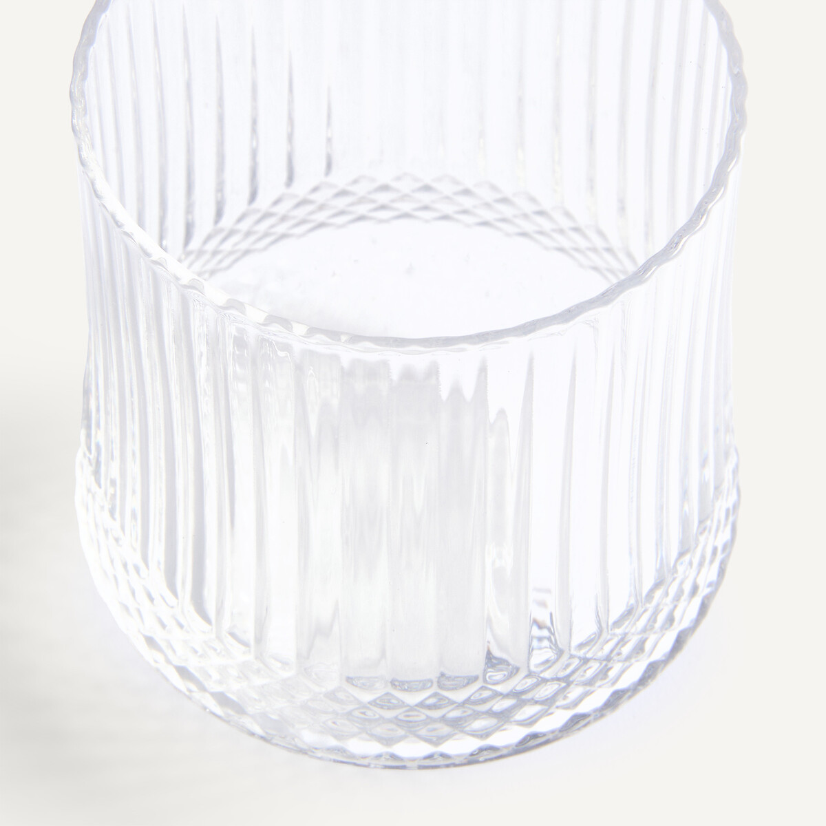 Lot de 6 verres à eau, en verre ciselé, ALUR transparent, AM.PM
