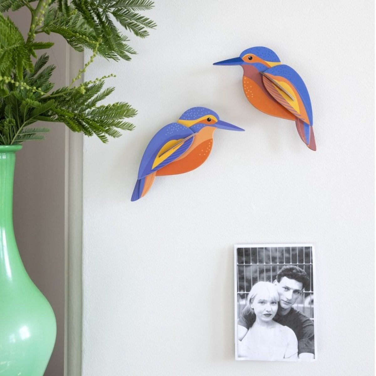 Oiseaux décoratifs Martins-pêcheurs Kingfishers set de 2 multicolore, STUDIO ROOF