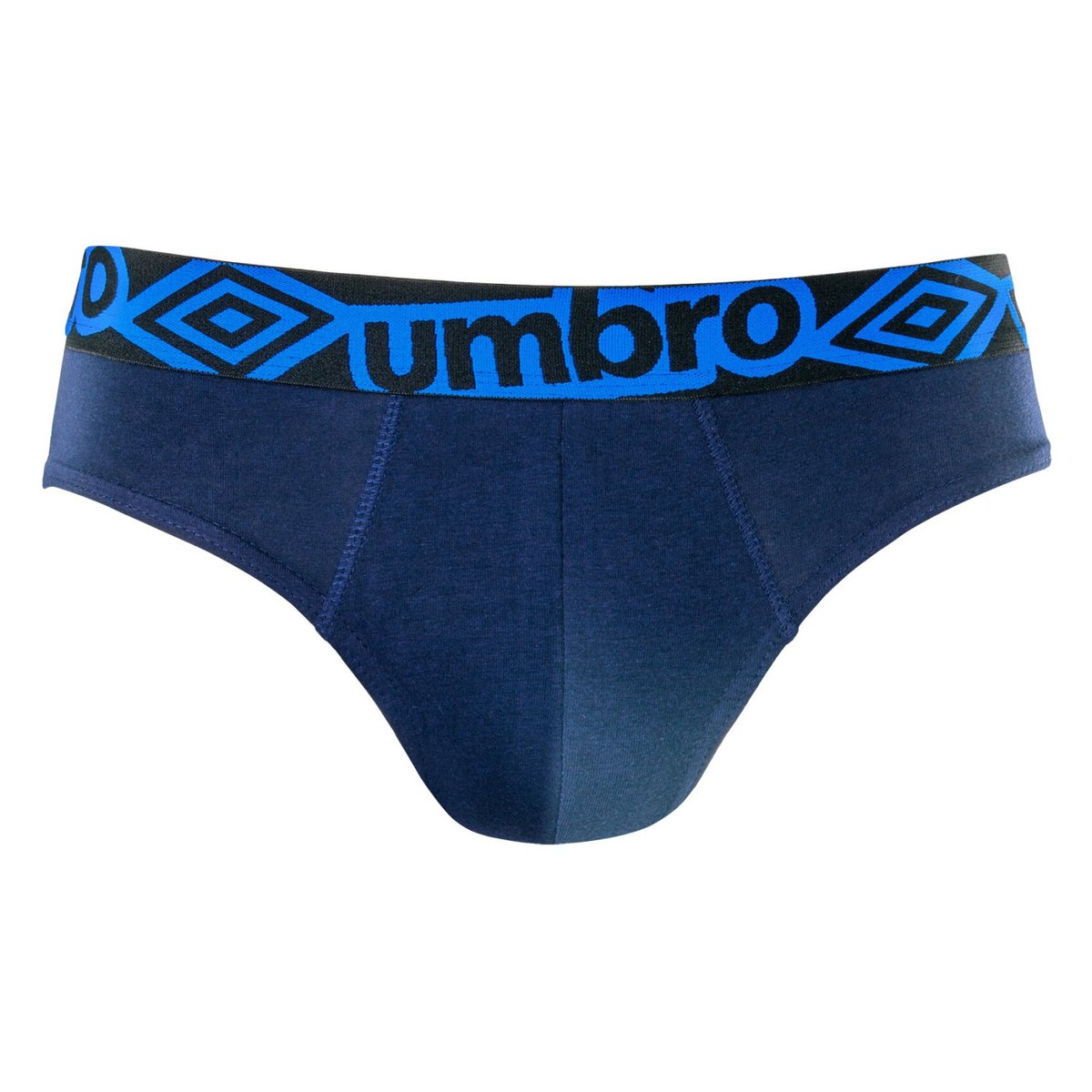 Lot De 6 Slips Coton noir/bleu/gris chiné/jaune/rouge, UMBRO