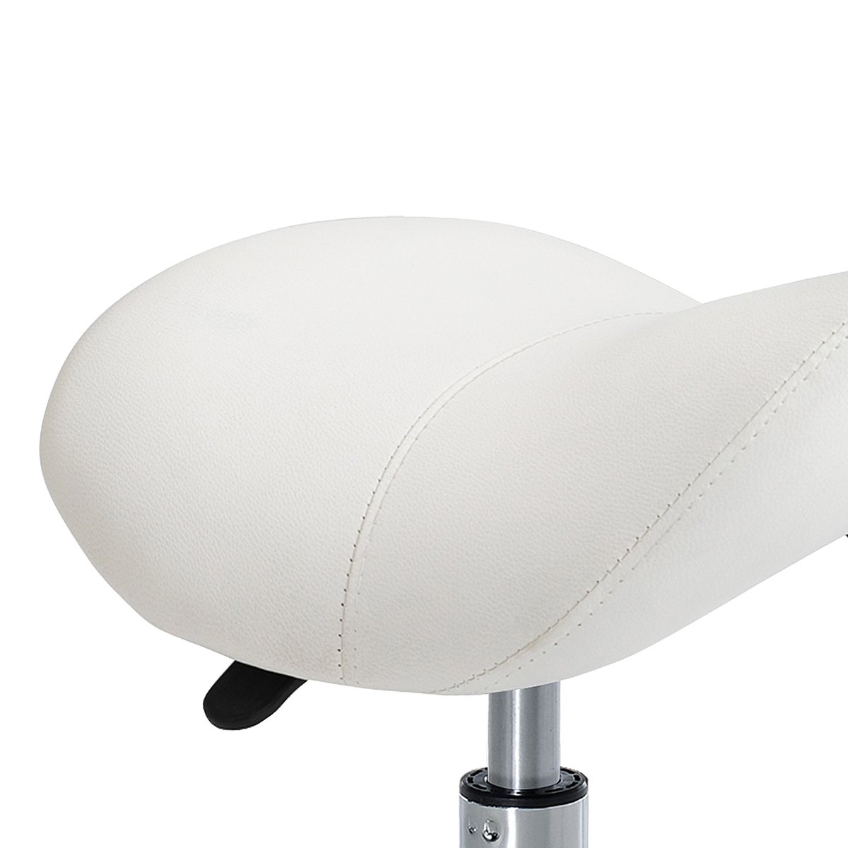 Tabouret de salon Métal Blanc blanc, HOMCOM