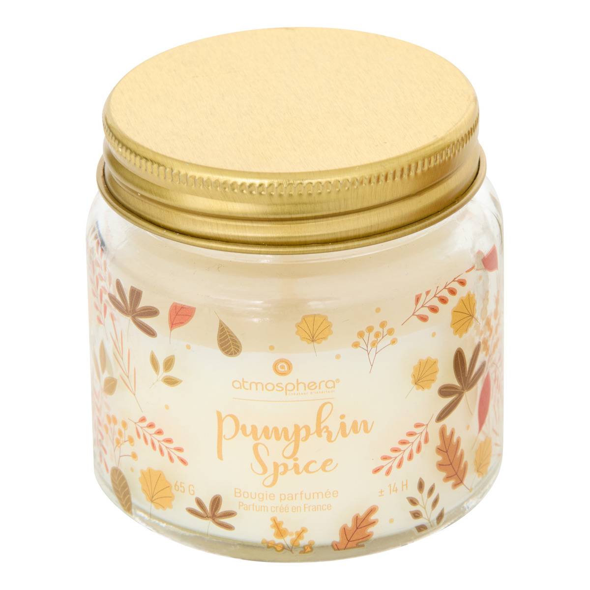 Bougie parfumée Leka 65 g orange, FEERIC LIGHTS & CHRISTMAS