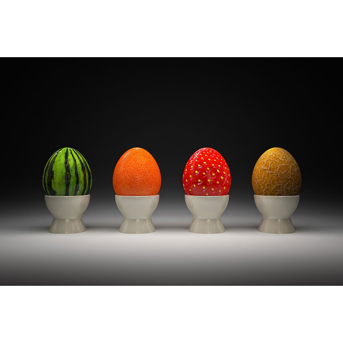 Tableau les quatre fruits tableau alu dibond, HEXOA