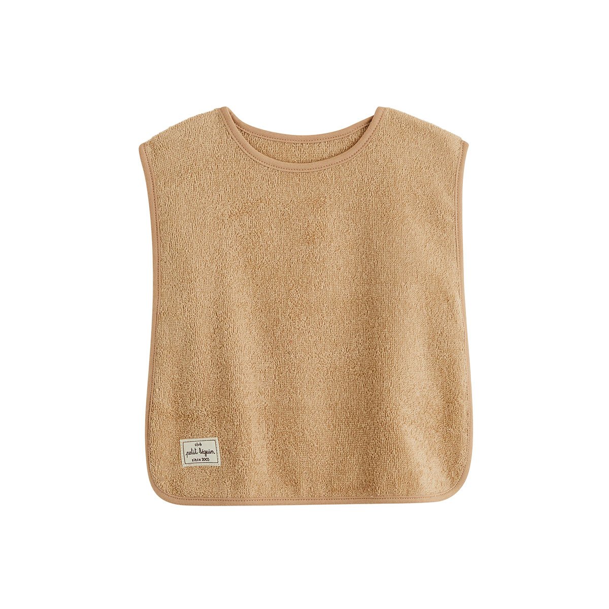 Lot de 2 bavoirs bébé en éponge Moka vert, PETIT BEGUIN