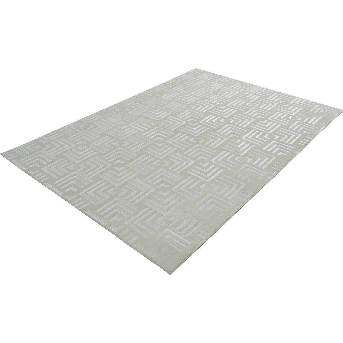Tapis à motif graphique en relief blanc, ARTE ESPINA