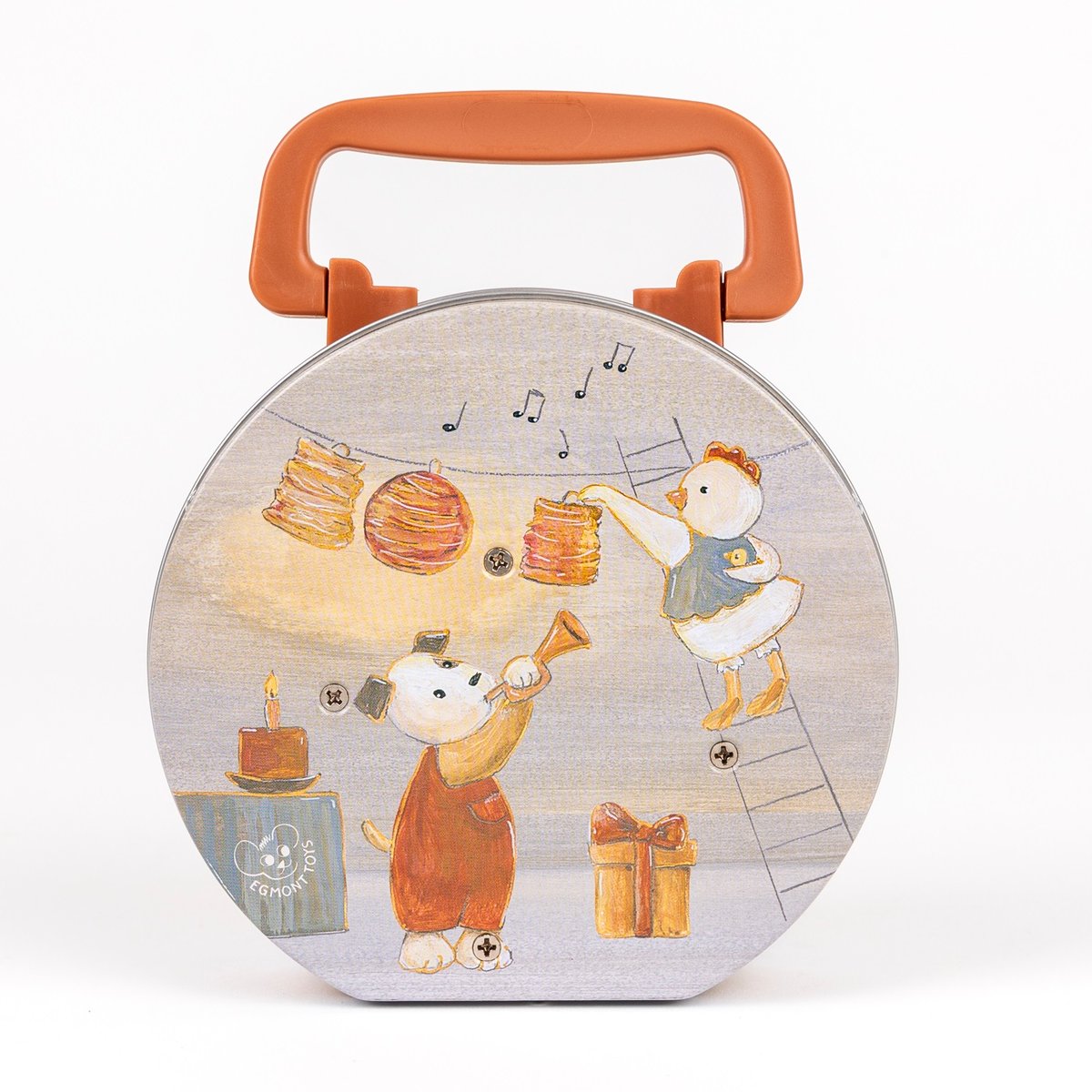 Boîte à musique gris, orange, beige, EGMONT TOYS