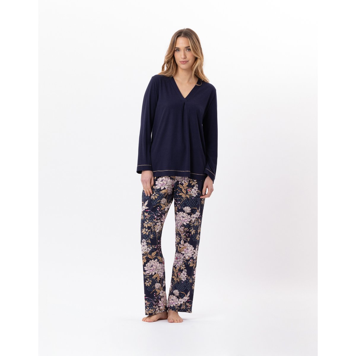 Pyjama en coton GLORIA 802 multicolore, LE CHAT