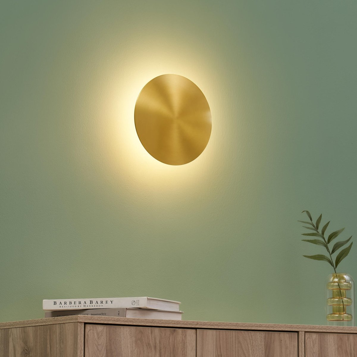 Applique dorée avec LED intégrée - DORÉNIS laiton, KOSILUM