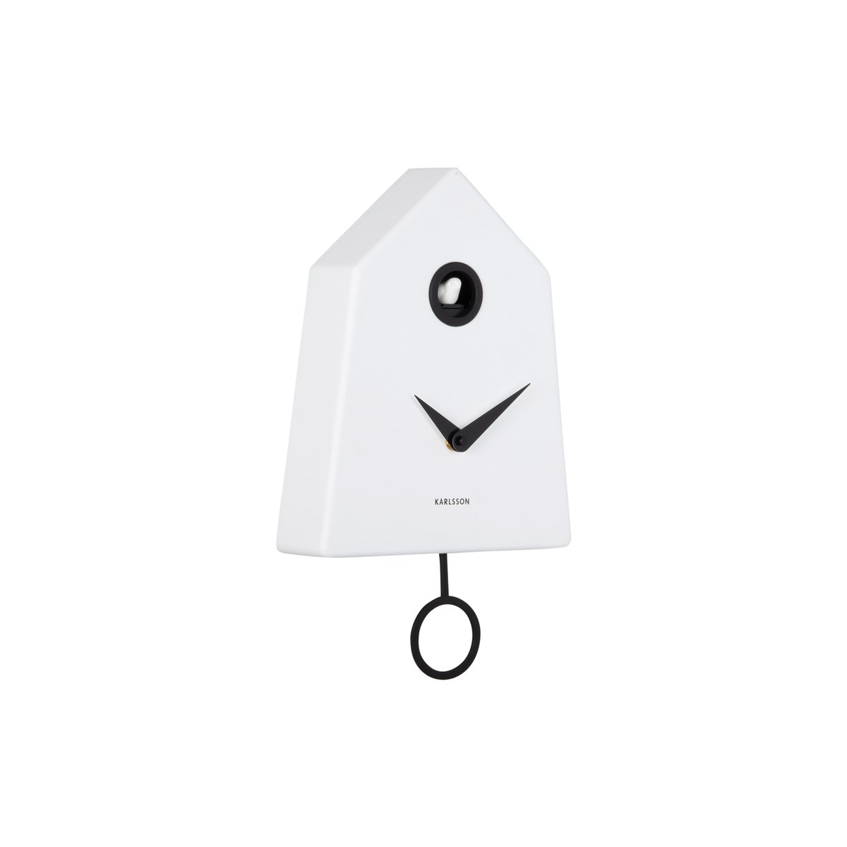 Horloge Murale Plastique GRAFICO CUCKOO blanc, KARLSSON