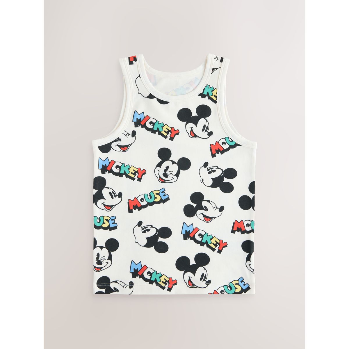 Débardeur mickey mouse, lot de 3 bleu/blanc, NEXT