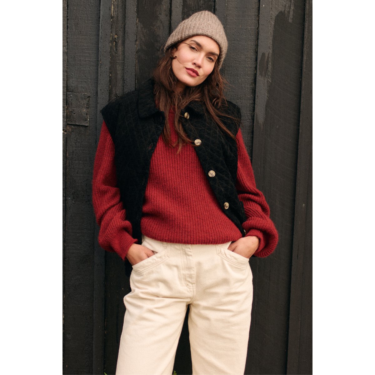 Veste sans manches Héritage en coton HERITAGE noir, ARMOR-LUX