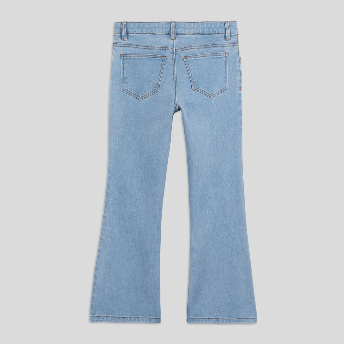 Jean flare en coton BIO, certifié OEKO-TEX bleach denim, MONOPRIX KIDS