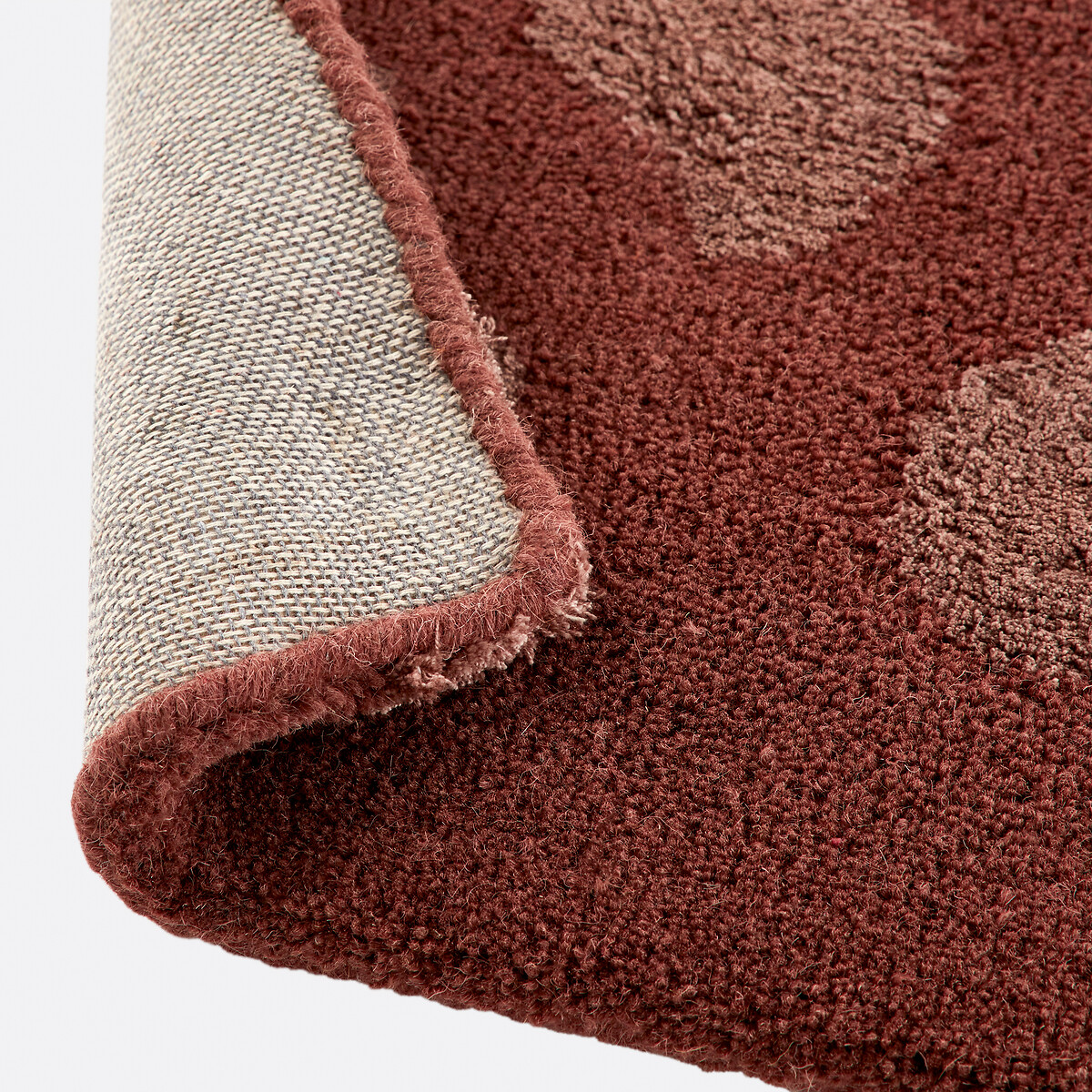Tapis en 65% laine, motif léopard, THELMA acajou, LA REDOUTE INTERIEURS