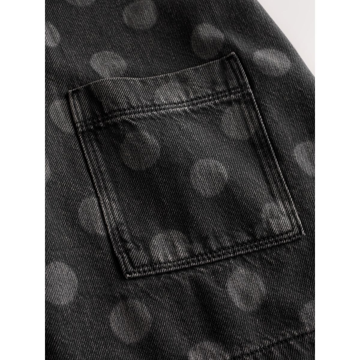 Robe droite en denim à pois noir, NEXT