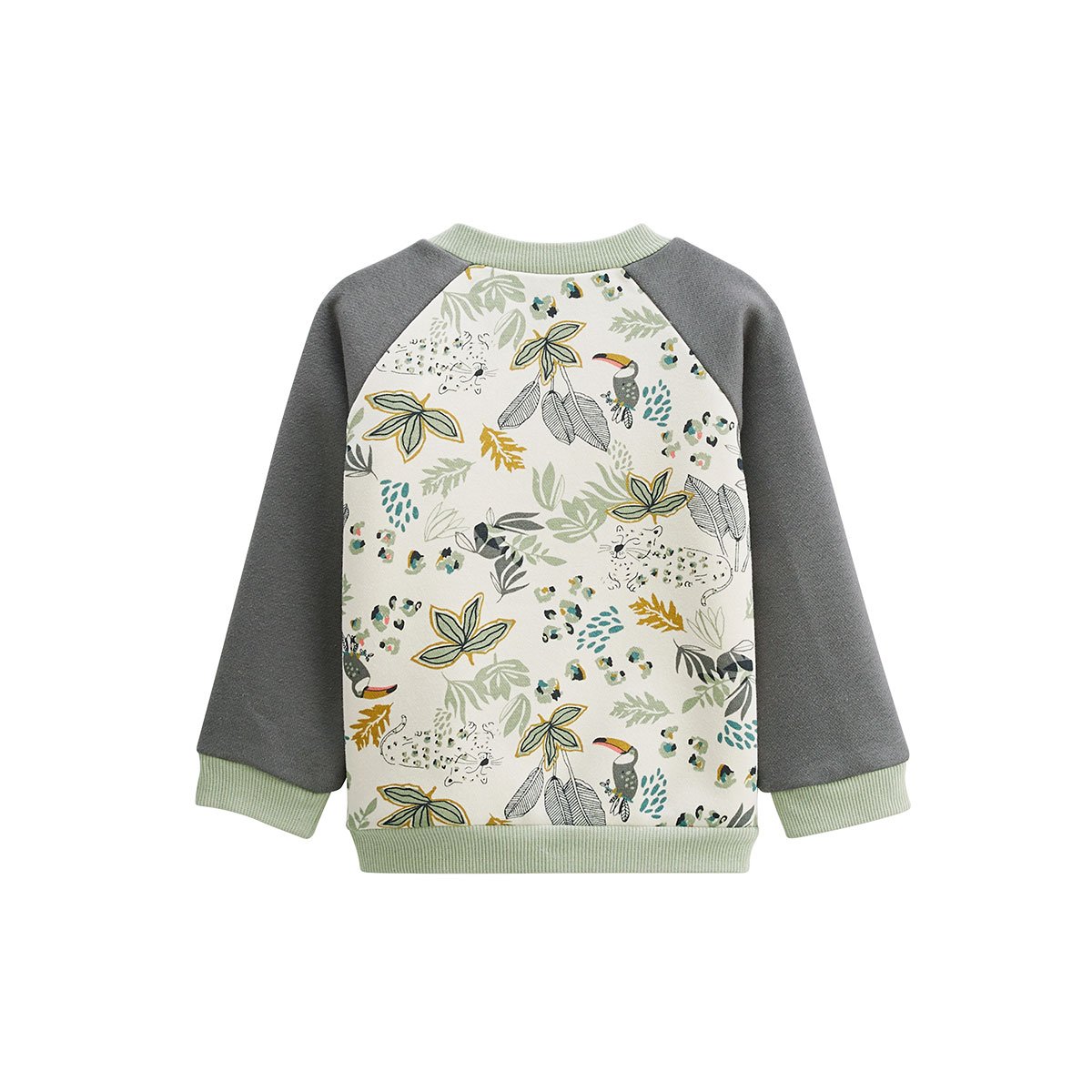 Ensemble enfant sweat et pantalon en molleton Boavista kaki, PETIT BEGUIN