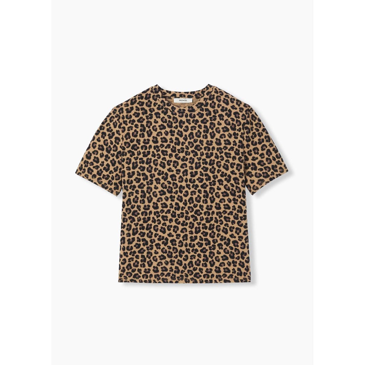 T-shirt léopard imprimé marron, PROMOD