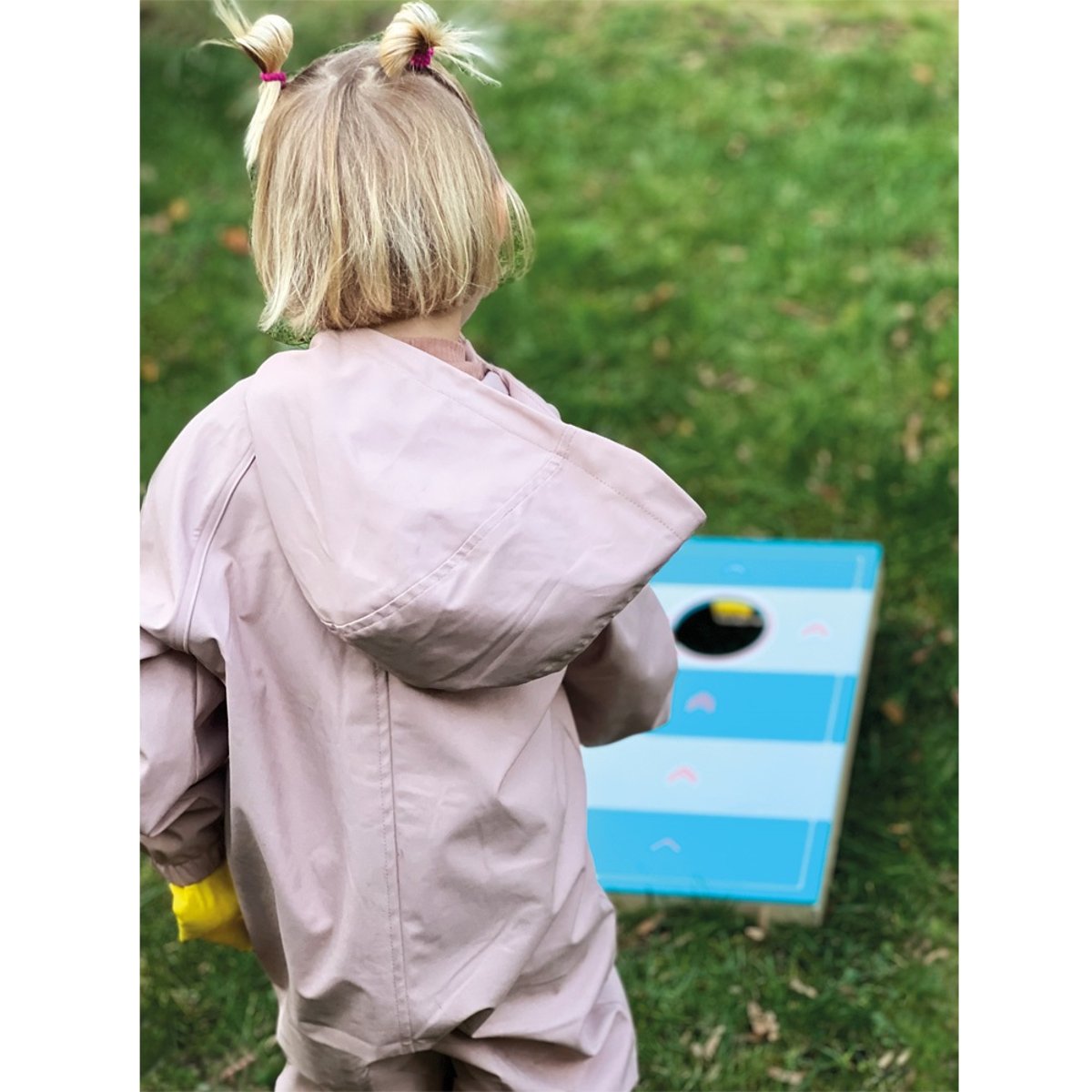 Jeu de Cornhole et de Sling Puck bleu, SMALL FOOT COMPANY