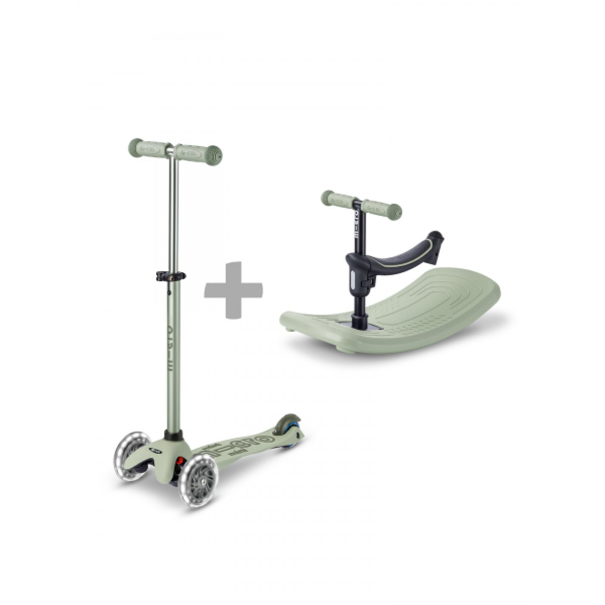Mini Micro Rock Go LED - Sauge vert, MICRO MOBILITY