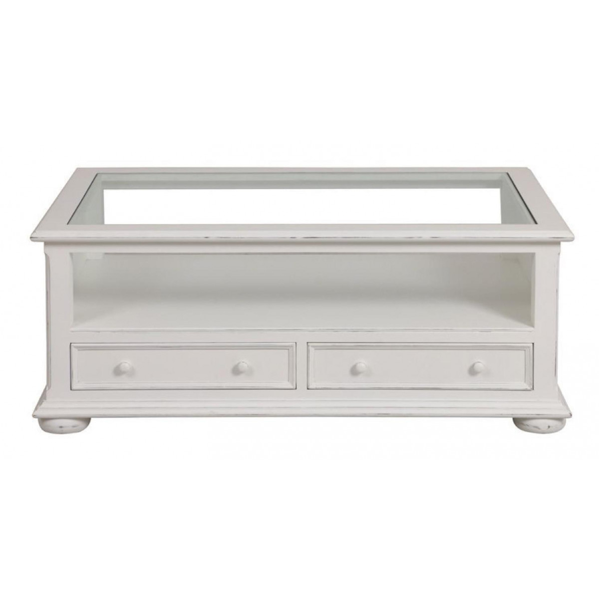 Table basse rectangulaire - HARMONIE blanc, INTERIOR'S
