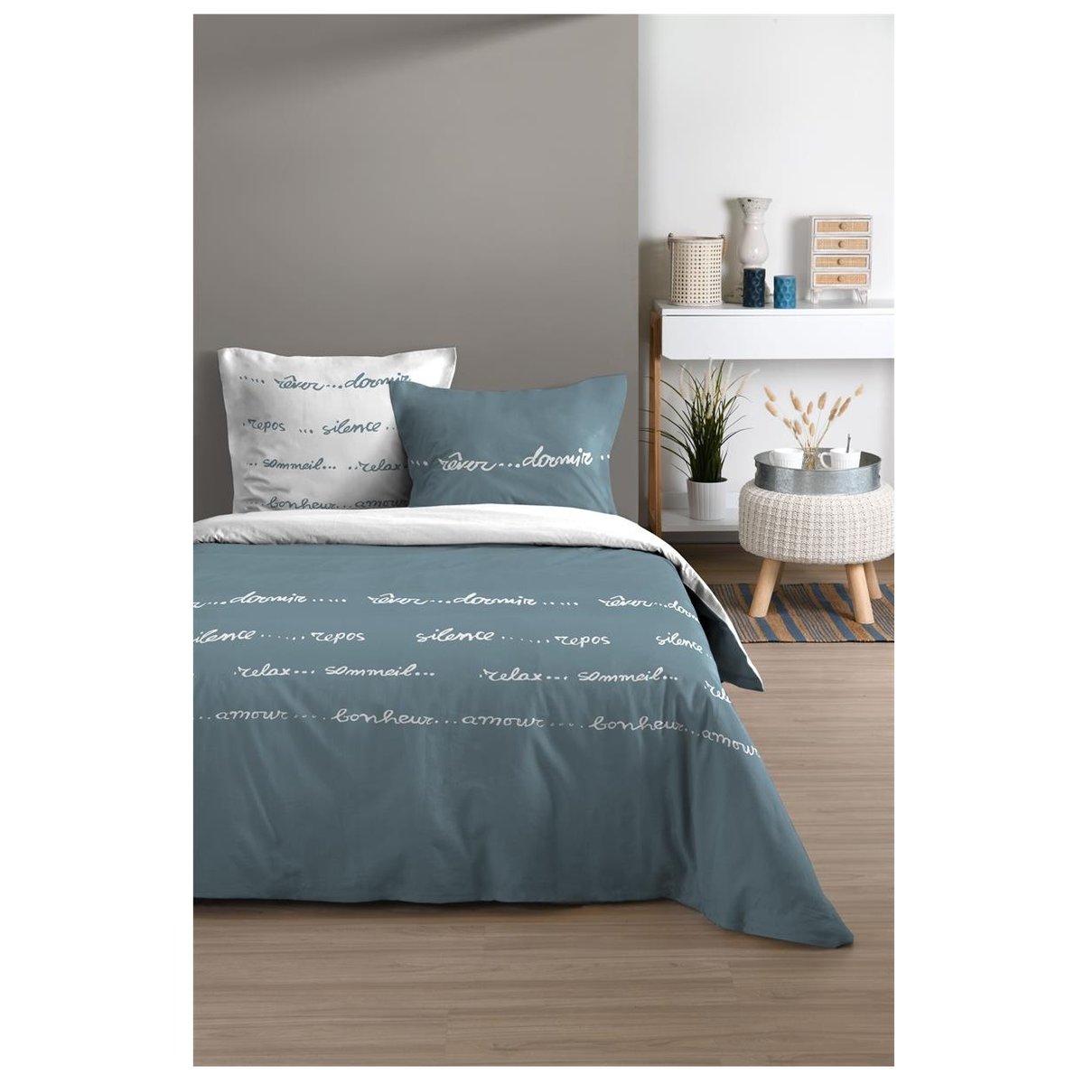 Parure de lit Collection Doux rêves bleu, EDEN