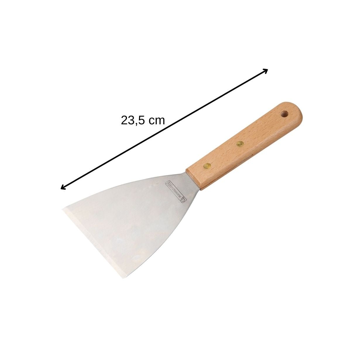 Ensemble de 2 Spatules pour plancha 23 cm gris, FM PROFESSIONAL