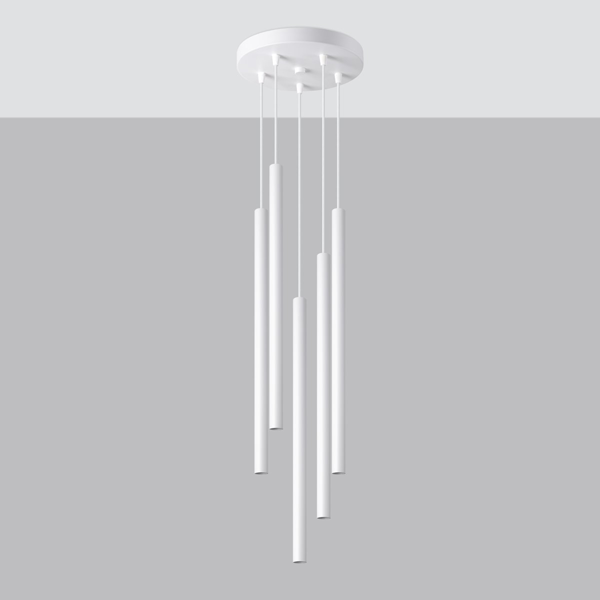 Suspension Acier Blanc G9 5 Pastelo blanc, EDEN