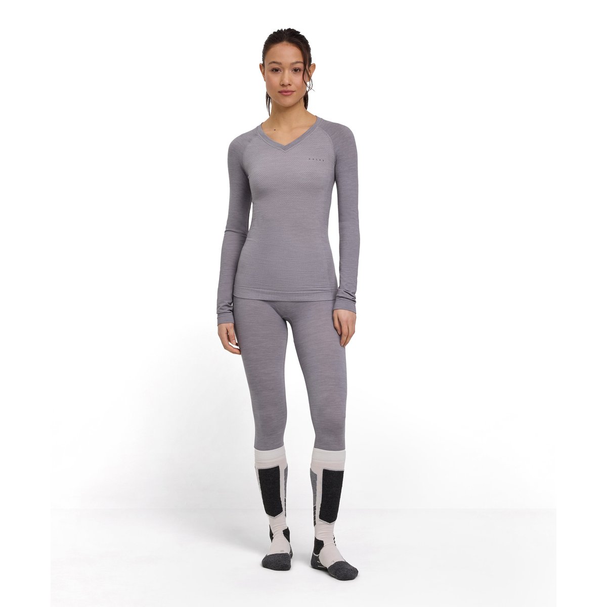T-shirt manches longues gris, FALKE
