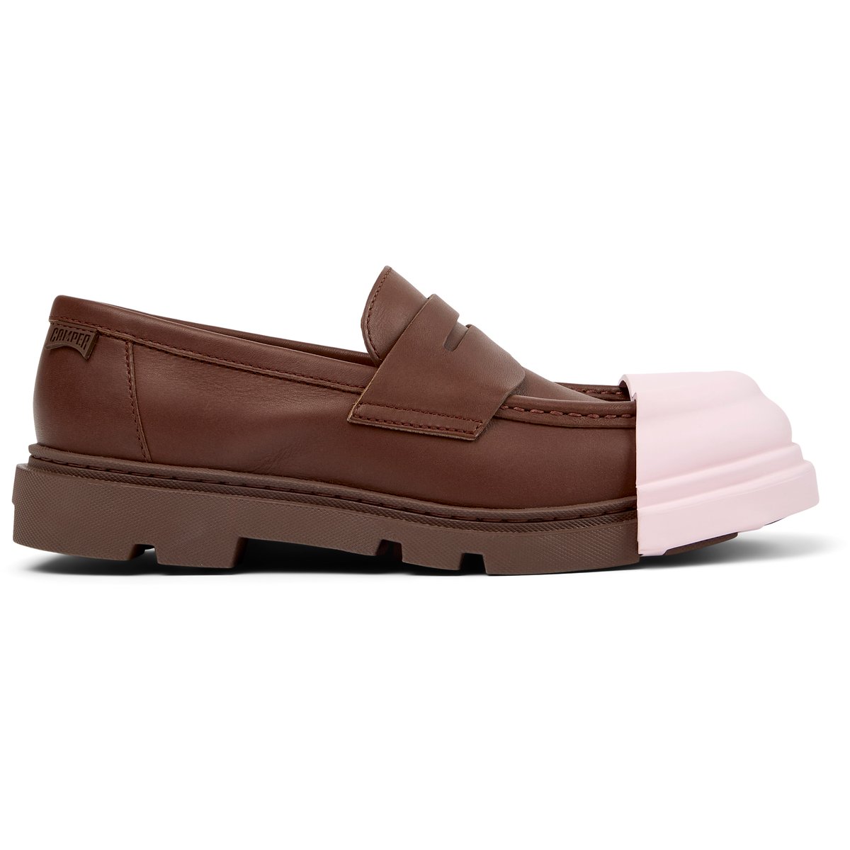 Mocassins Cuir JUNCTION marron moyen, CAMPER