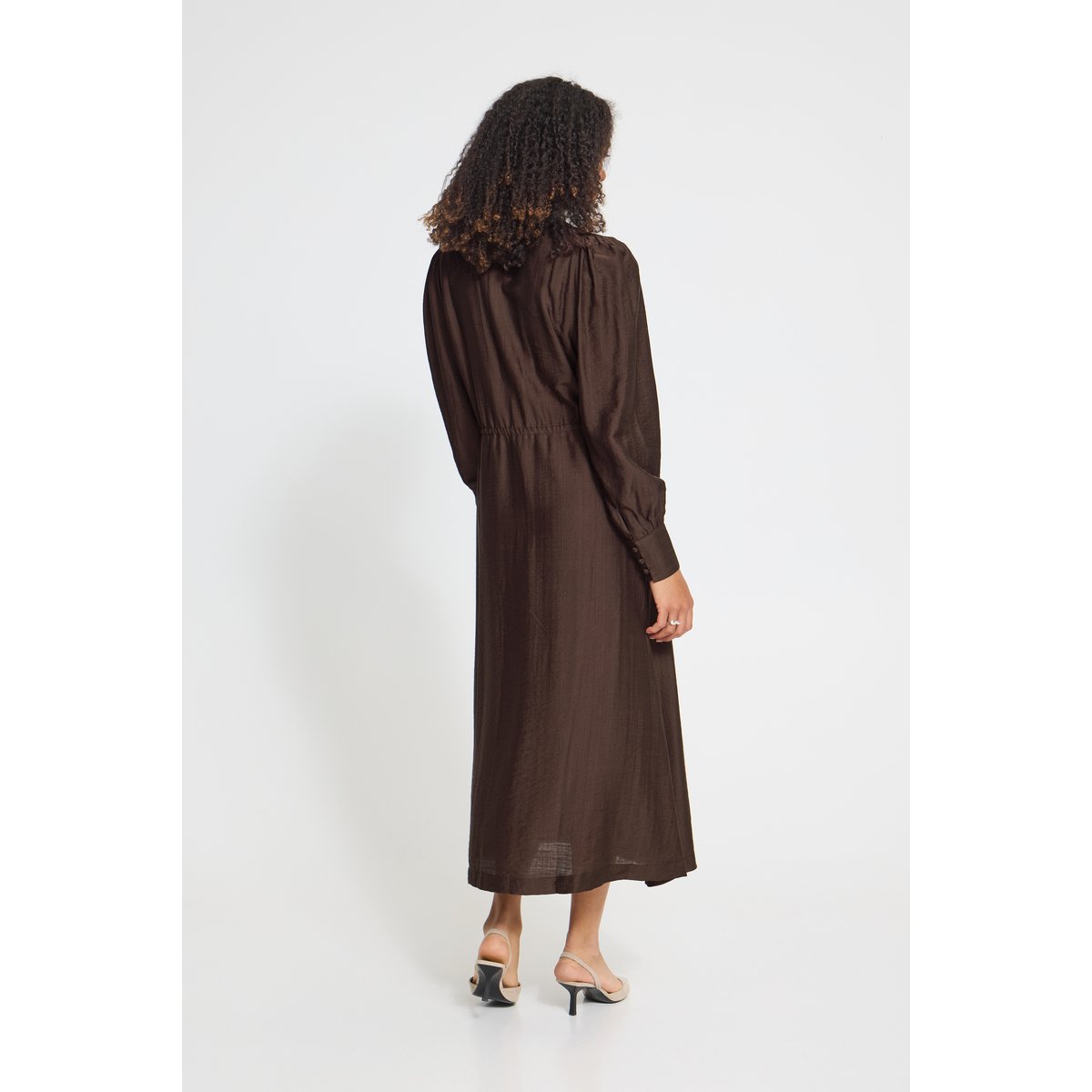 Robe décontractée marron coffee bean, ICHI