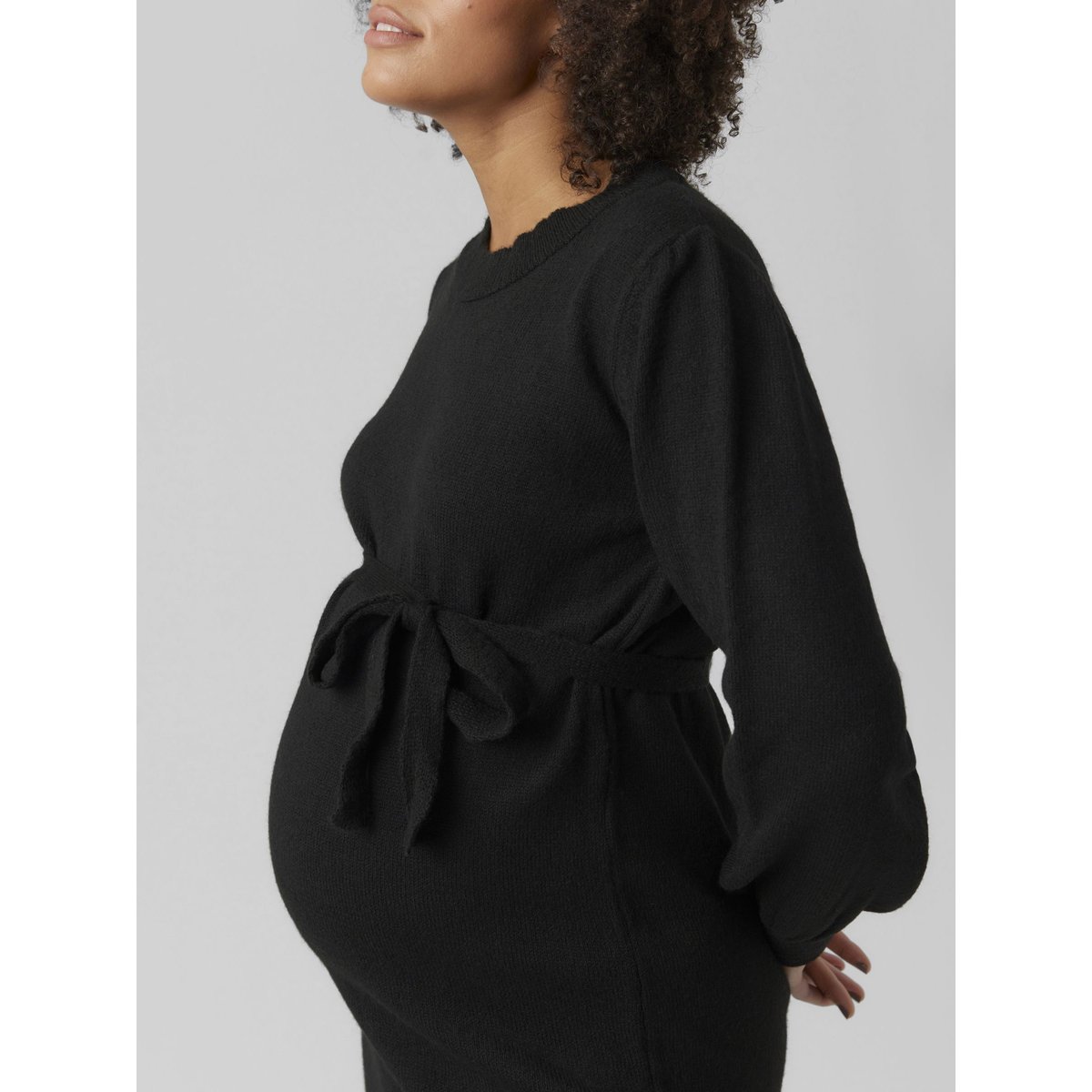 Robe En Maille noire - black, MAMA LICIOUS