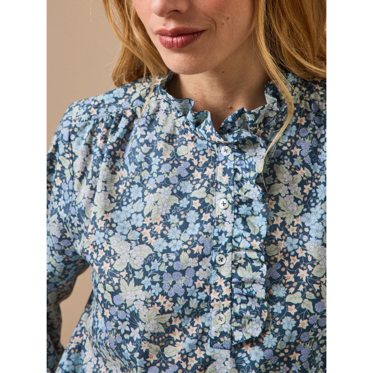 Blouse tissu Liberty - Coupe Noémie liberty berry harvest, CYRILLUS