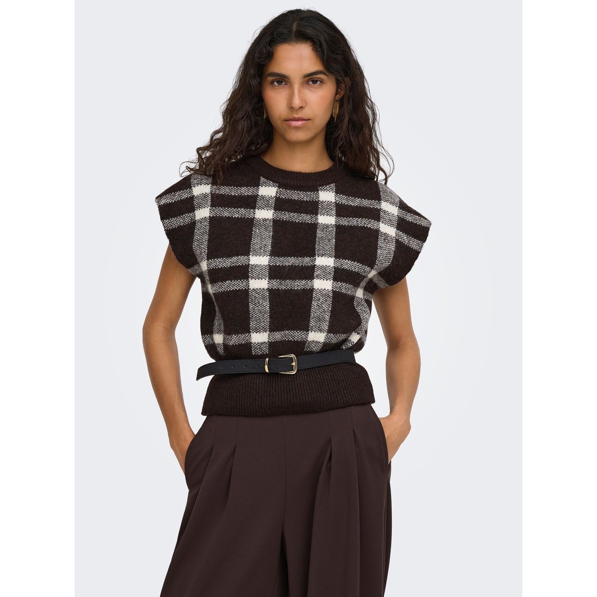 Pull En Maille marron - coffee bean 1, ONLY