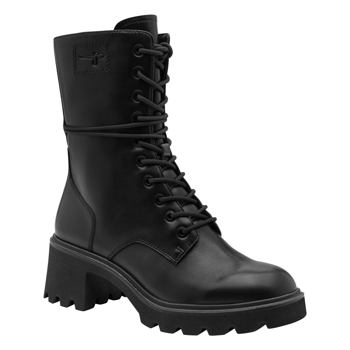 Lace-Up Ankle Boots black, TAMARIS