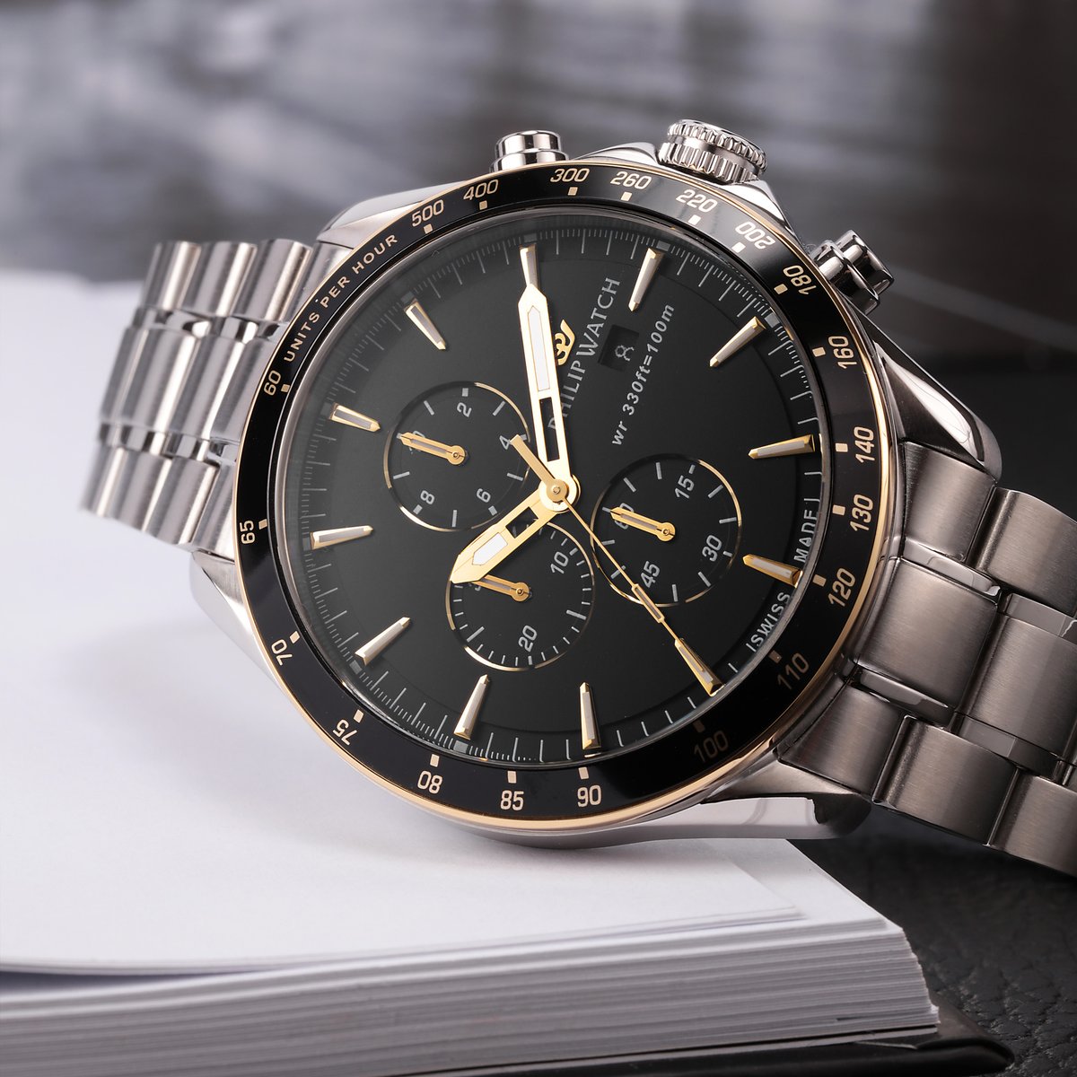 Montre-chronographe BLAZE noir, PHILIP WATCH