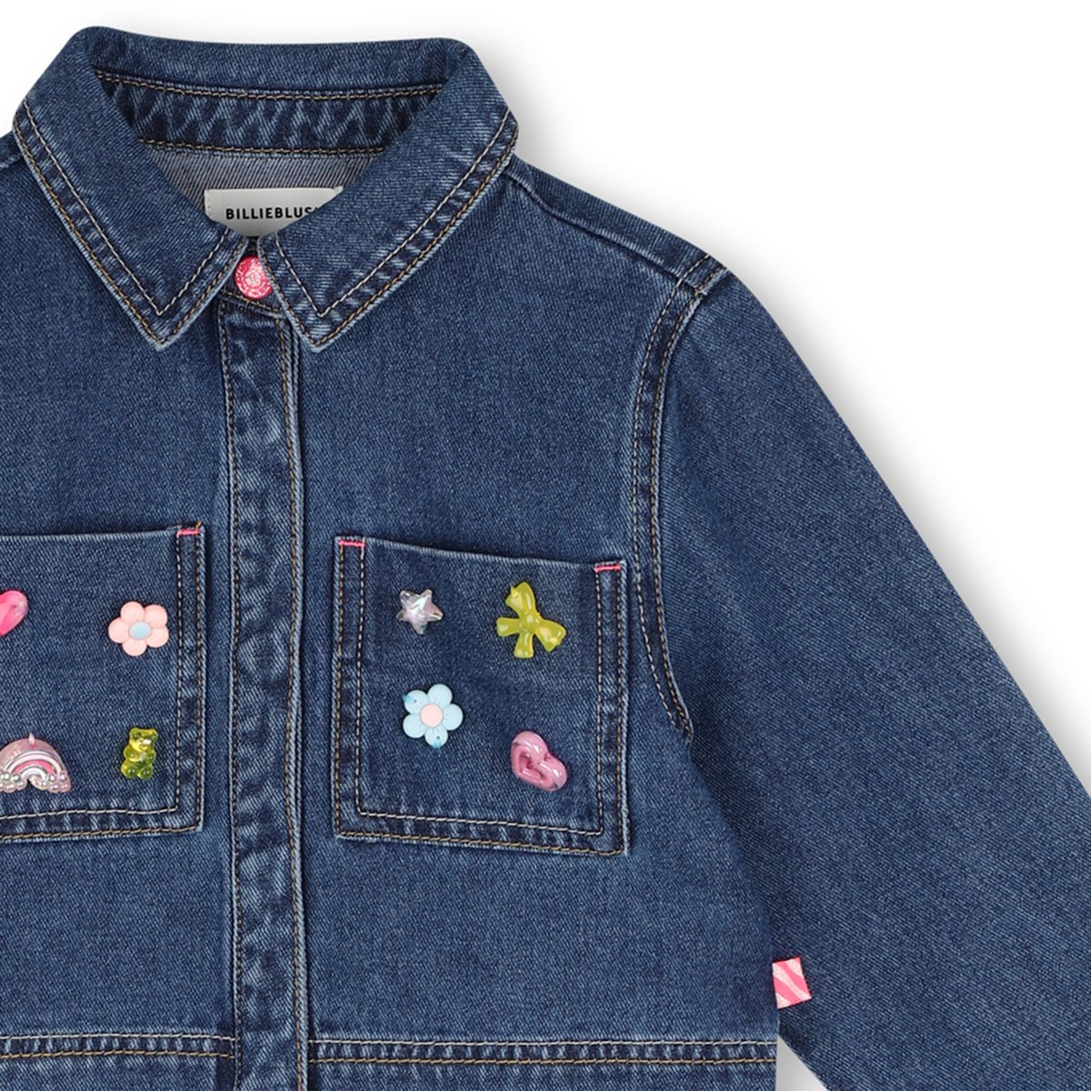 Chemise en denim stone pousse, BILLIEBLUSH