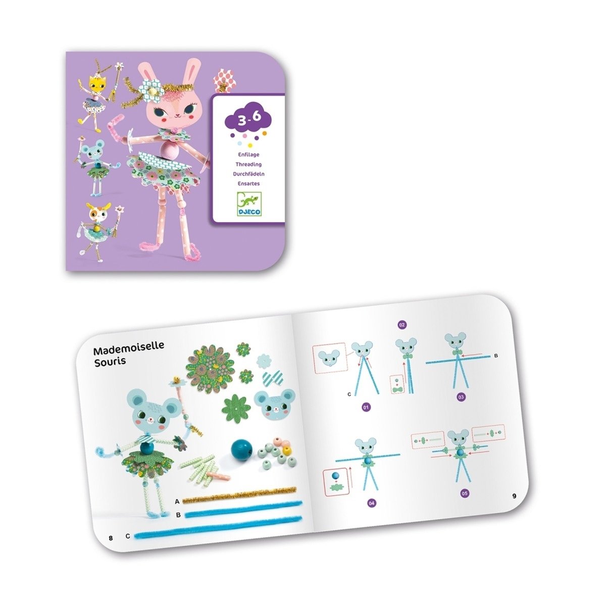 Papier créatif - Mes fées à moi multicolore, DJECO