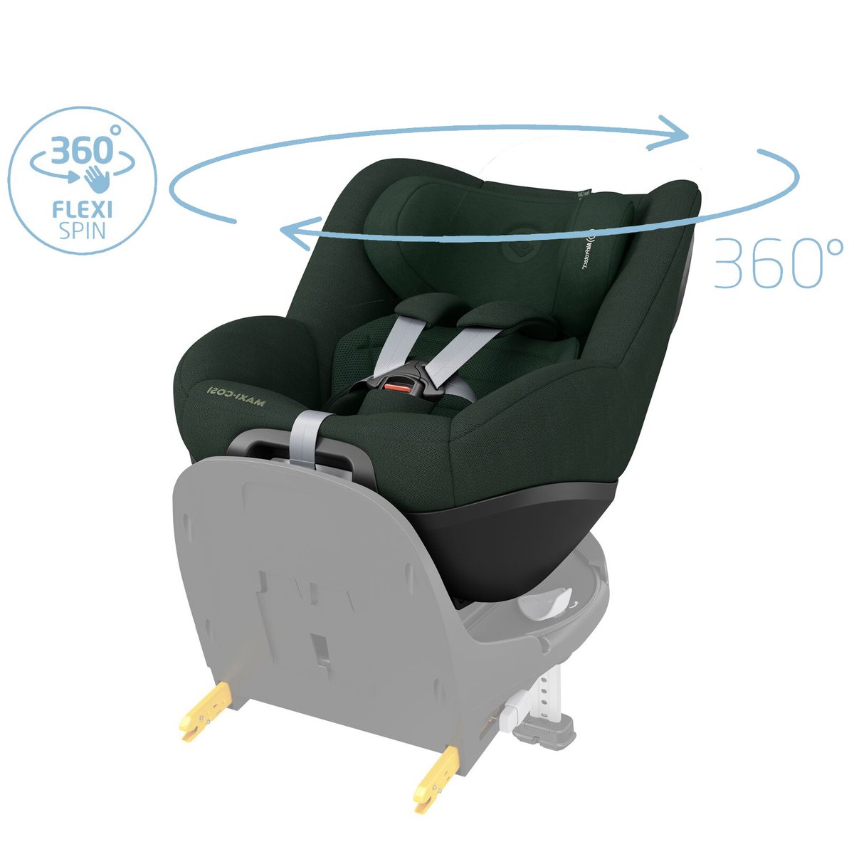 Siège auto pivotant et coulissant PEARL 360 Pro authentic green, MAXI COSI