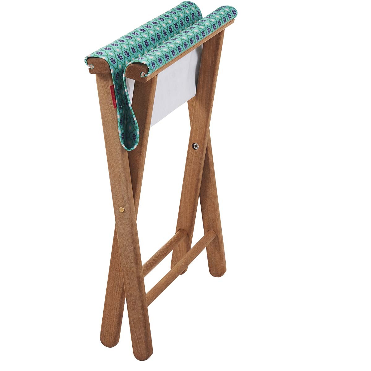 Pliant pêcheur en eucalyptus, motif graphique, ORIENT turquoise, VENT DE BOHÈME