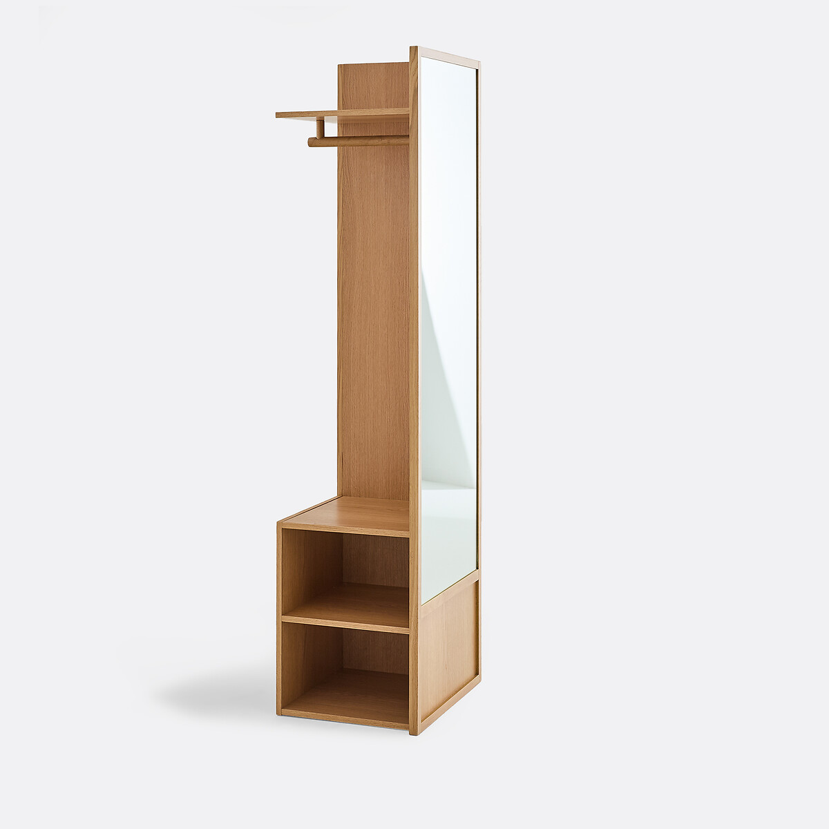 Vestiaire d'entrée réversible avec miroir, Senssia plaqué chêne, LA REDOUTE INTERIEURS
