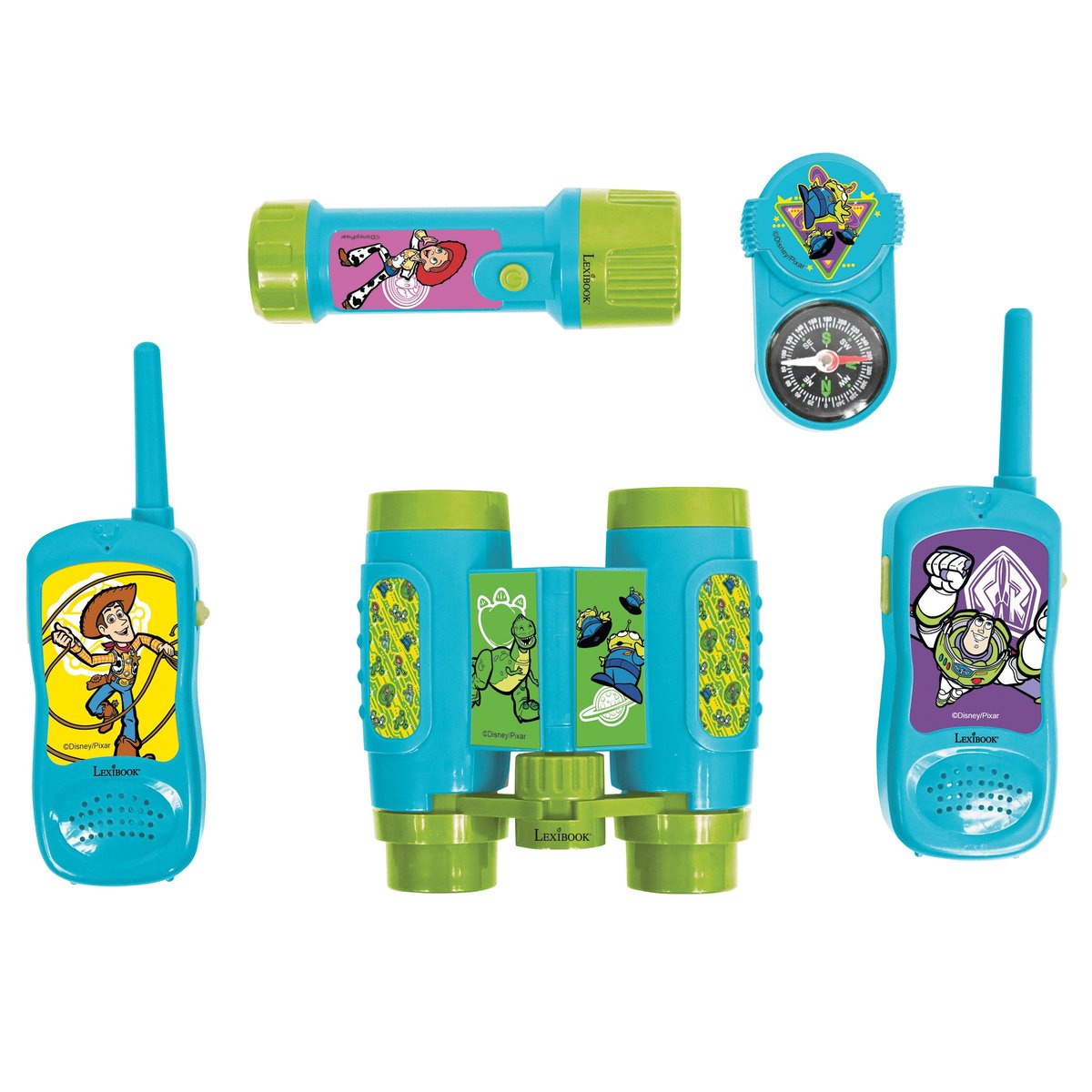 Kit d’aventurier Toy Story vert, LEXIBOOK