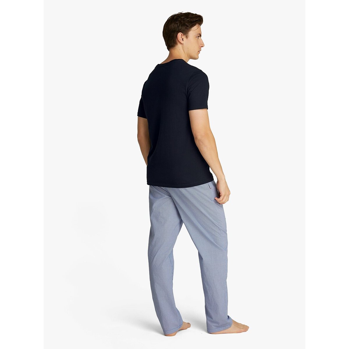 Lot de 3 t-shirts col rond signature cotton essent noir, TOMMY HILFIGER