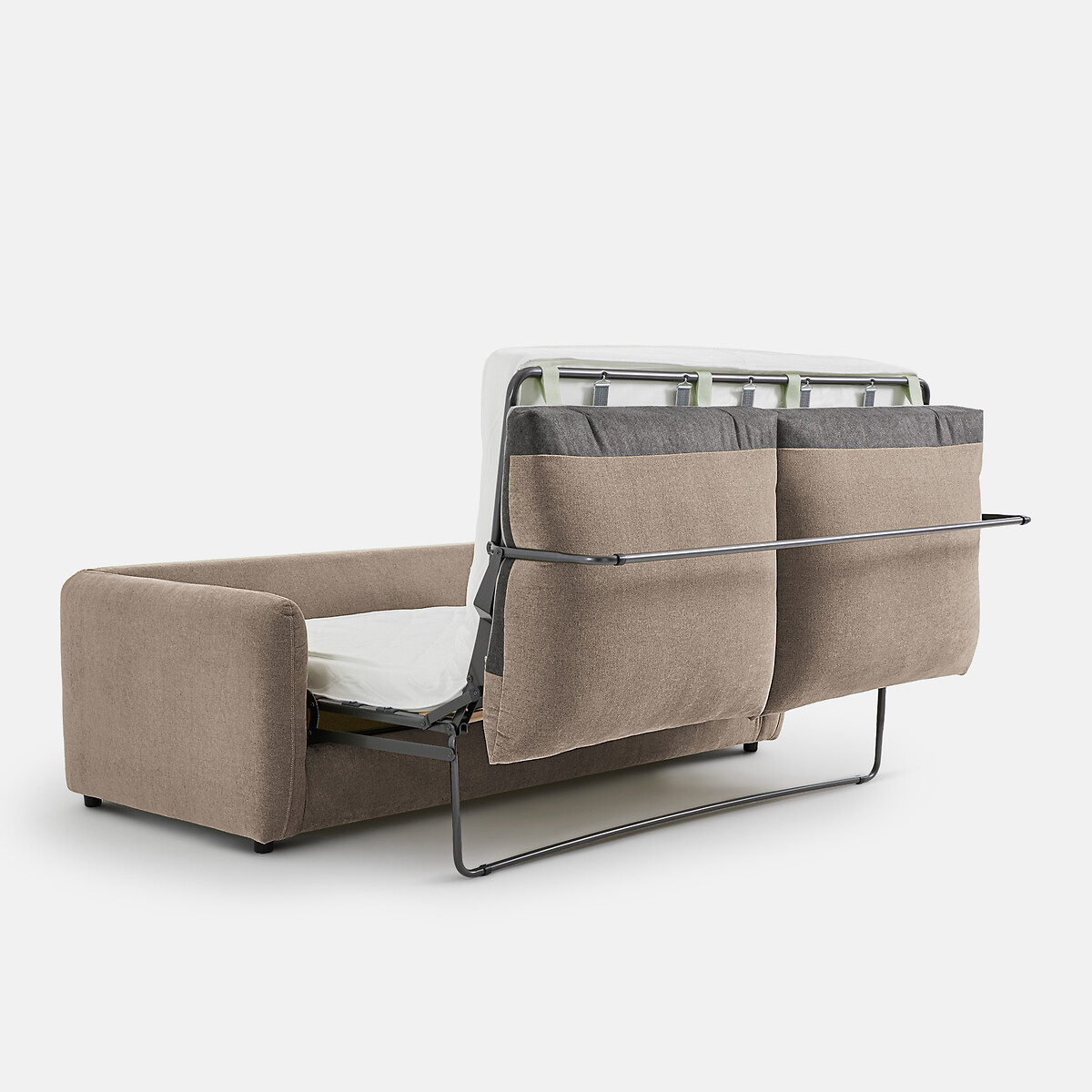 2-, 3- of 4-zits slaapbank in gemêleerd polyester, YDE taupe , LA REDOUTE INTERIEURS