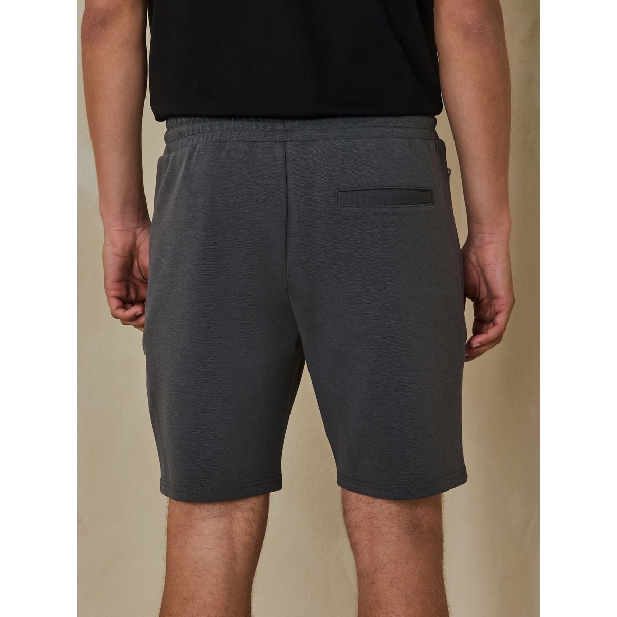 Short en jersey zippé gris anthracite, NEXT
