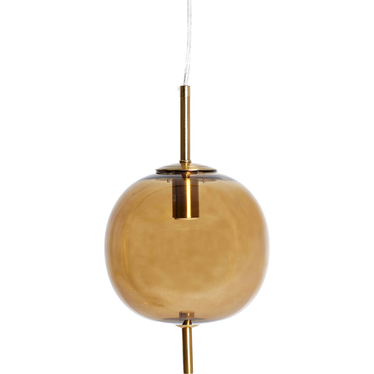 Suspension en cristal collection VACIO ambré et doré, RECOLLECTION
