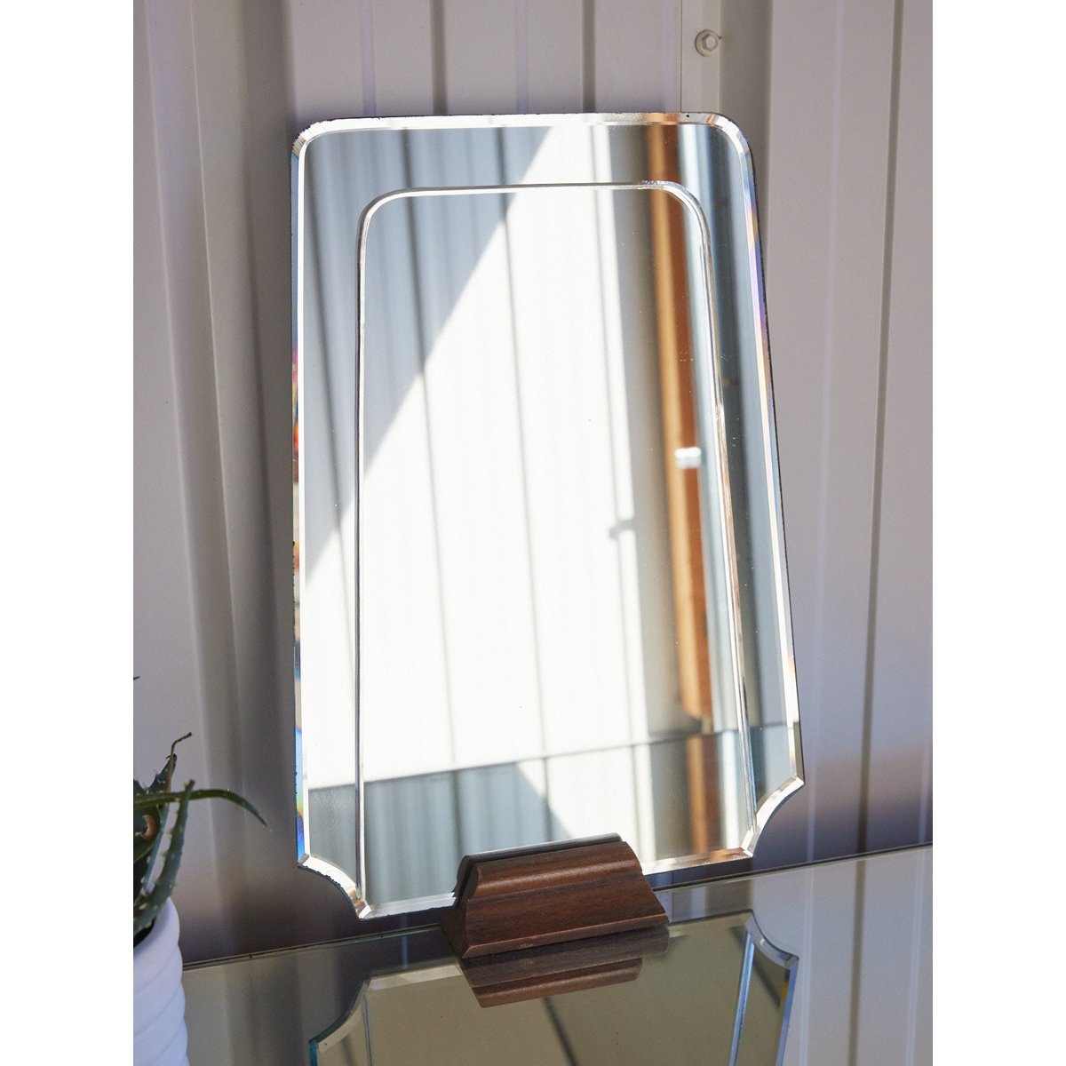 Coiffeuse Art déco en miroirs biseautés Louise N°356 - Bon état miroir, DEBONGOUT