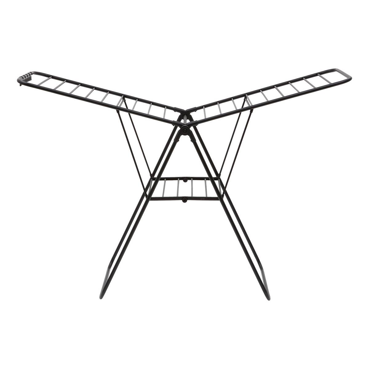 Étendoir à linge pont pliable OLYMPE noir, 5FIVE SIMPLY SMART