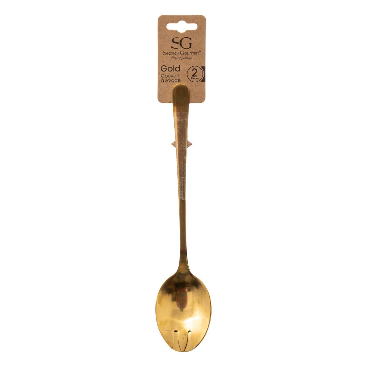 Lot de 2 couteaux de service GOLD doré, SECRET DE GOURMET