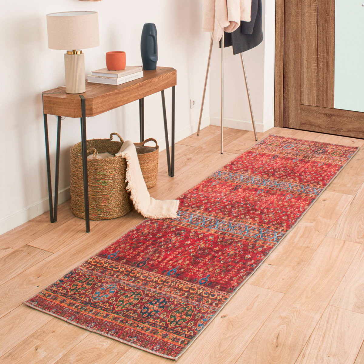 Tapis vintage oriental RADOM rouge, NAZAR RUGS